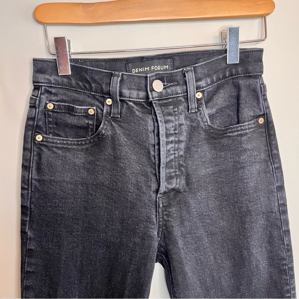 Denim Forum The Yoko High Rise Slim 25 Black - Picture 4 of 10